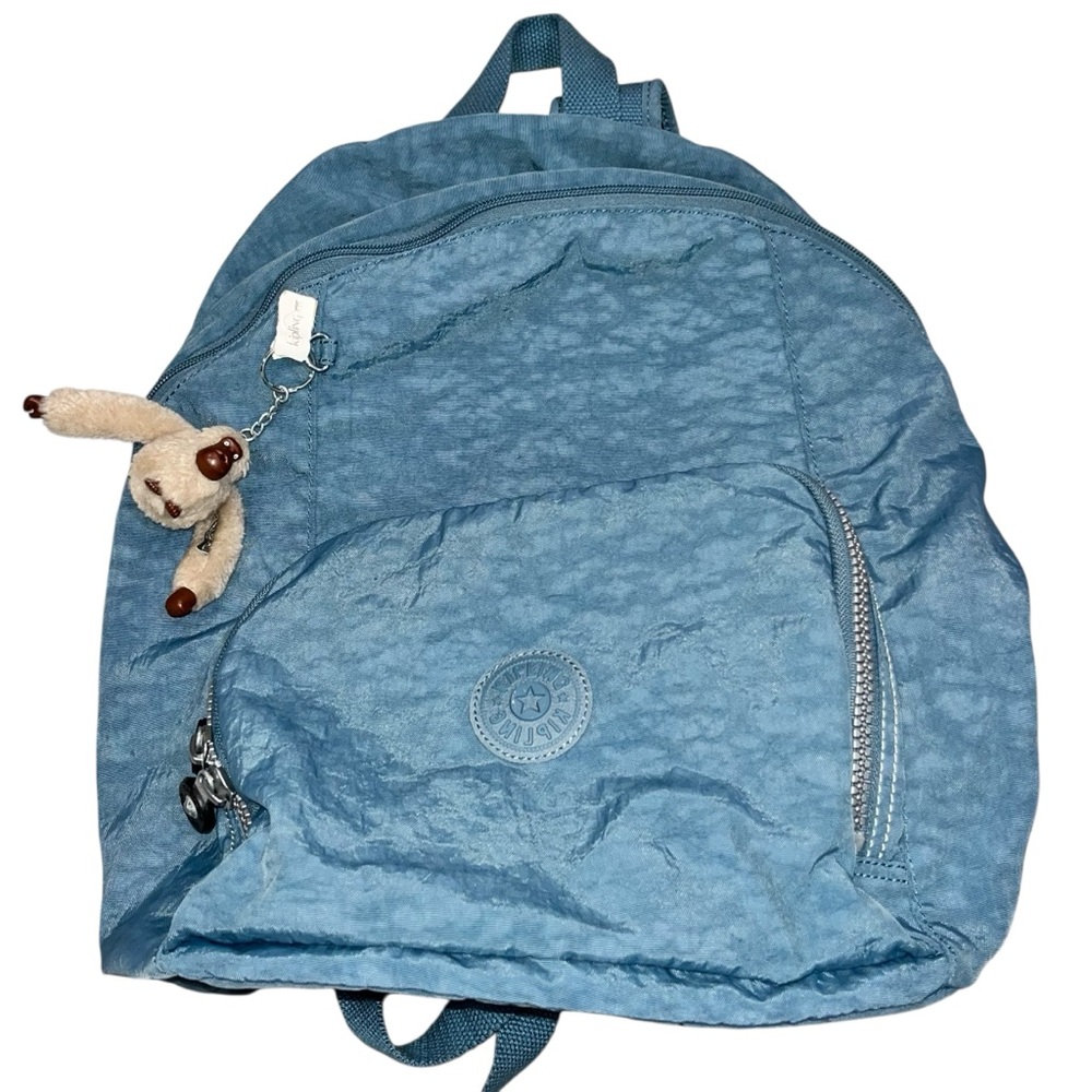 Vintage Kipling Blue Nylon Ridge Backpack